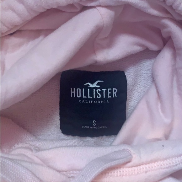 pink cropped hoodie - Picture 3 of 4